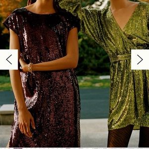 Maeve Kara sequined mini dress Anthropologie